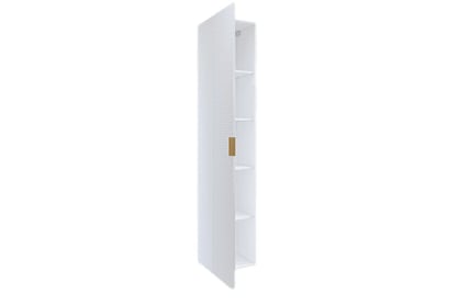 Závěsný koupelnový regál Laura 35 cm - bílá / bílý pyramidický mat Regál lazienkowy Laura 35 cm wiszacy - bílá / bílá mat piramidki