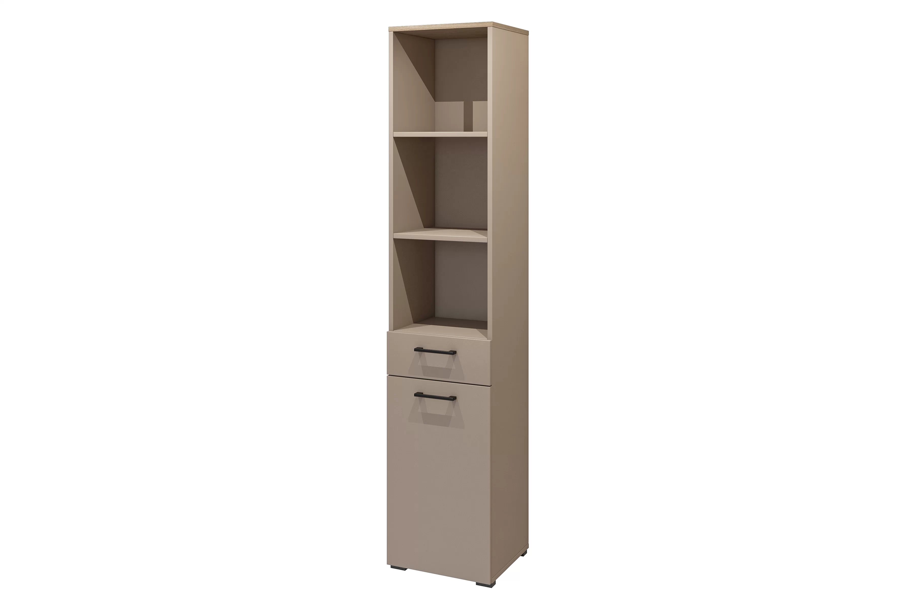 Regál do kúpeľne Rosa - congo / dub olejovaný Regál lazienkowy Rosa z szuflada - congo / Dub olejowany