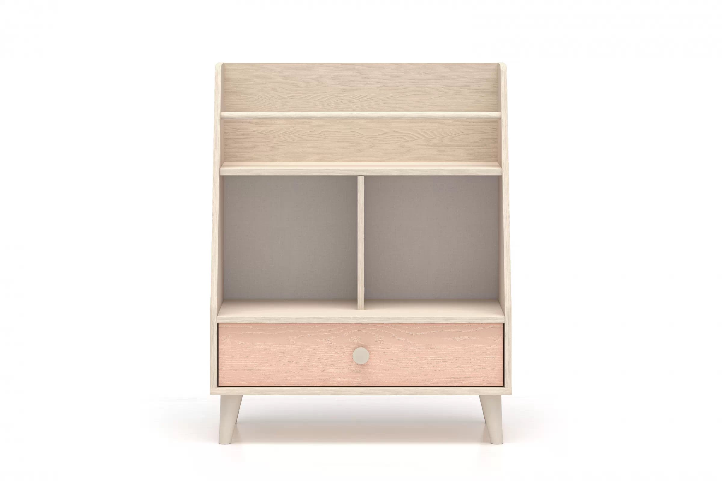 Dětský regál Marla 72 cm - pouštní písek / růžová Regál Marla 72 cm - piasek pustyni / millenial pink