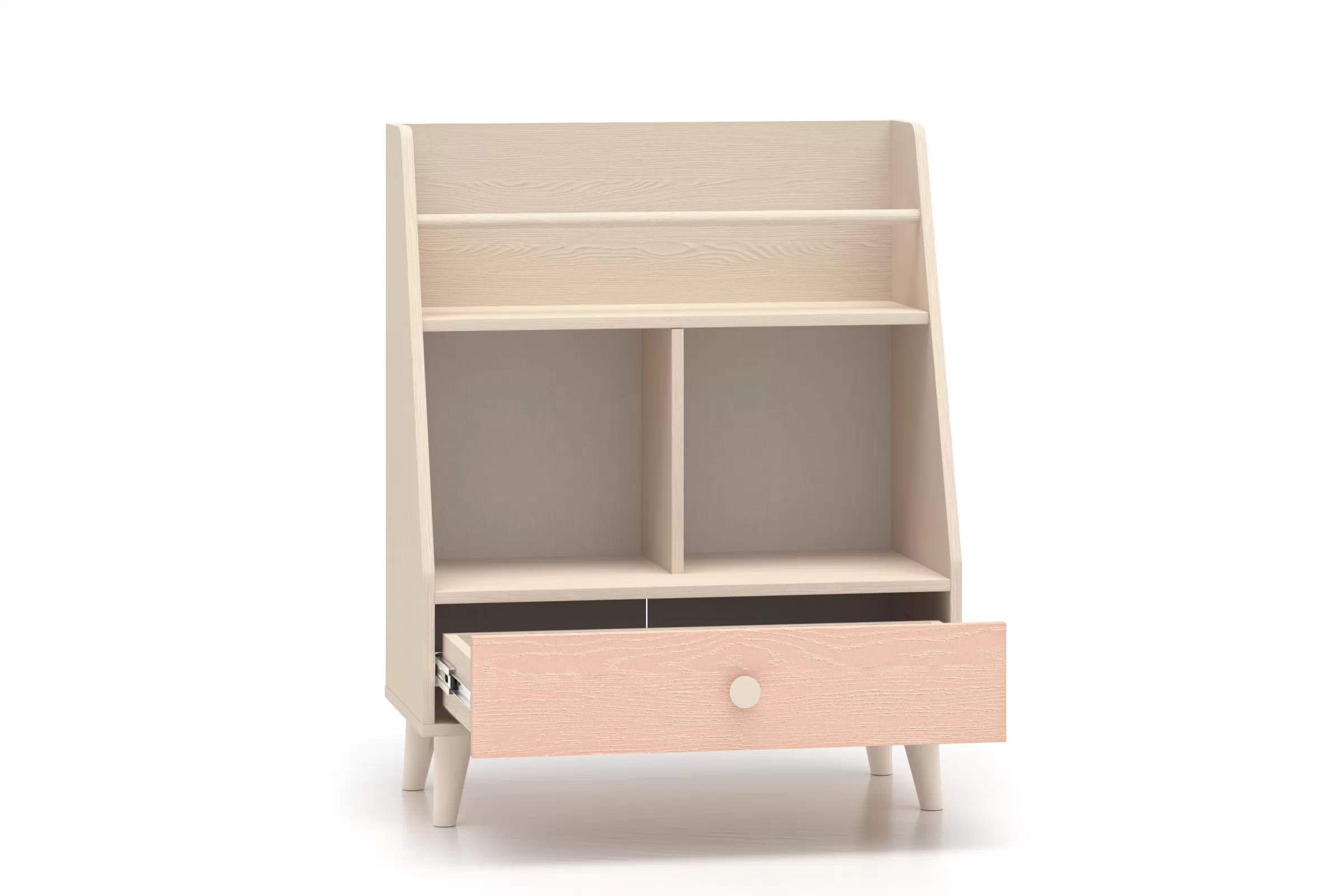 Dětský regál Marla 72 cm - pouštní písek / růžová Regál Marla 72 cm - piasek pustyni / millenial pink