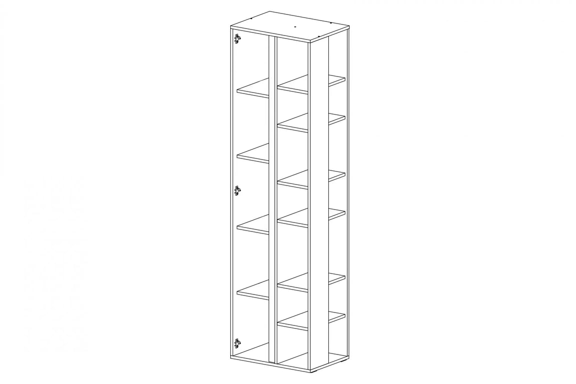 Knihovna Azalio 55 cm - béžový písek / dub olejovaný Regál Studentský Luca 4 - 55 cm - bez Pískový / dub olejowany