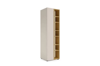 Studentský regál Altea 55 cm jednokřídlý - pískově béžový / olejovaný dub