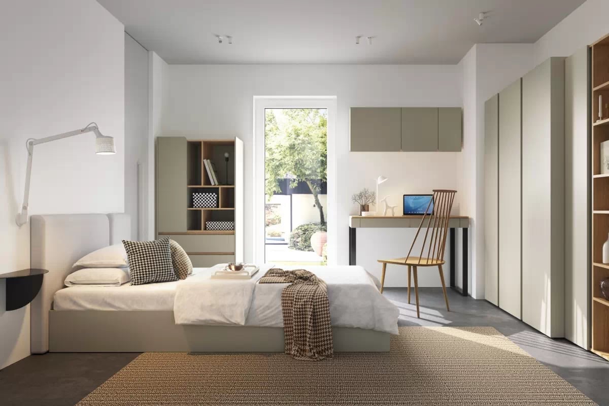 Studentský regál Luca 80 cm se zásuvkami - eukalyptus / dub baltic dune Regál Studentský Luca 80 cm se zásuvkami - eukaliptus / dub baltic dune