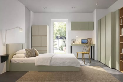 Uzavřená studentská knihovna Luca 80 cm - eukalyptus / dub baltic dune Regál Studentský Luca 80 cm zamkniety - eukaliptus / dub baltic dune