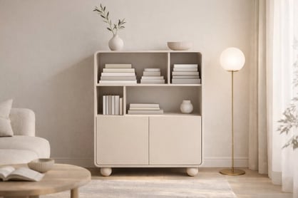 Otevřený regál Vellino 108 cm - kašmír Regál otwarty Vellino 108 cm - kašmír 