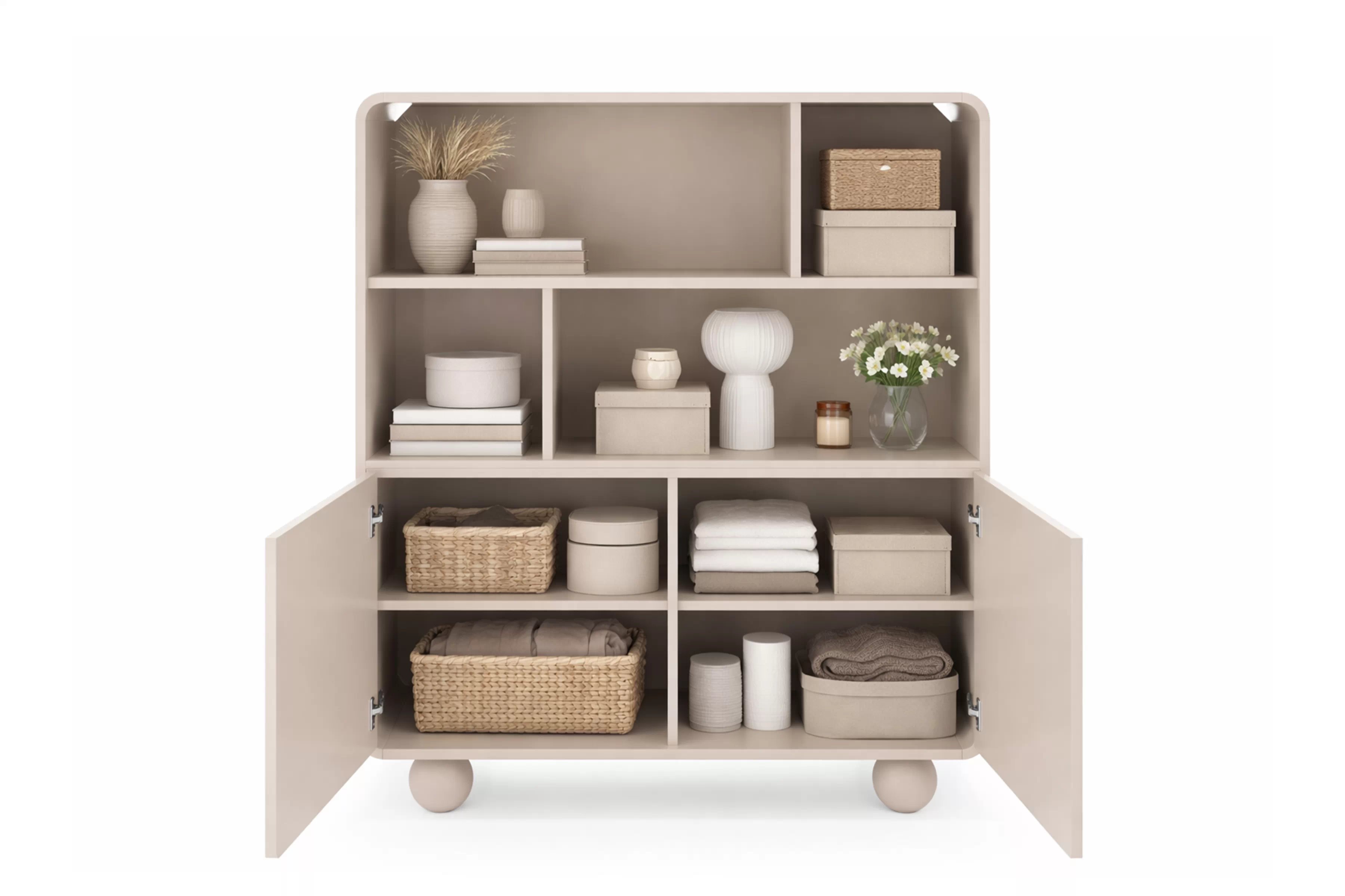 Otevřený regál Vellino 108 cm - kašmír Regál otwarty Vellino 108 cm - kašmír 