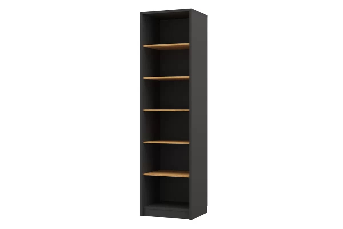 Regál Genius P 60 cm - čierna / dub lancelot Regál P do polkotapczanow Genius 60 cm - Čierny / Dub lancelot