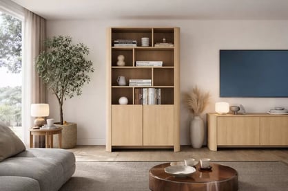 Regál Sorrenti 103 cm dvoudveřový - dub vicenza Regál Sorrenti 103 cm - dub vicenza