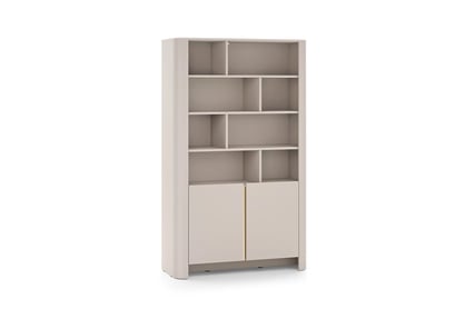 Regál Sorrenti 103 cm - kašmírový / zlaté nožičky