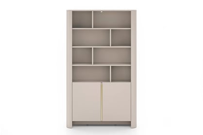 Regál Sorrenti 103 cm - kašmírový / zlaté nožičky Regál Sorrenti 103 cm - kašmír / zlaté