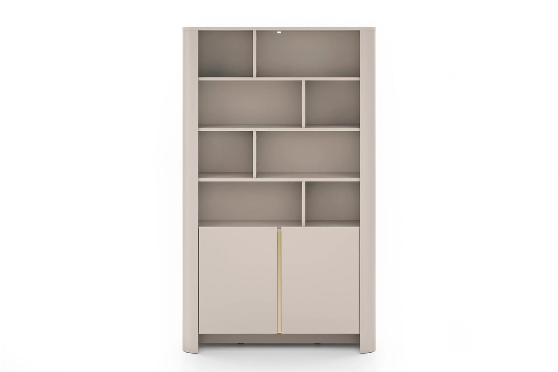 Regál Sorrenti 103 cm - kašmírový / zlaté nožičky Regál Sorrenti 103 cm - kašmír / zlaté