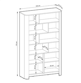 Regál Sorrenti 103 cm - kašmírový / zlaté nožičky Regál Sorrenti 103 cm - kašmír / zlaté
