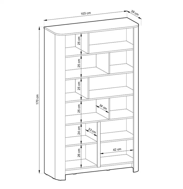 Regál Sorrenti 103 cm - kašmírový / zlaté nožičky Regál Sorrenti 103 cm - kašmír / zlaté