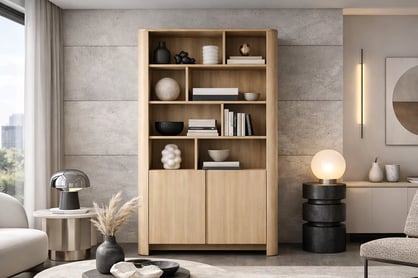 Regál Sorrenti 103 cm dvojdverový - dub vicenza Regál Sorrenti 103 cm dvojdverový - Dub vicenza