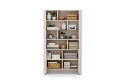 Regál Sorrenti 103 cm dvojdverový - kašmír / zlatá Regál Sorrenti 103 cm dvojdverový - kašmír / zlaté