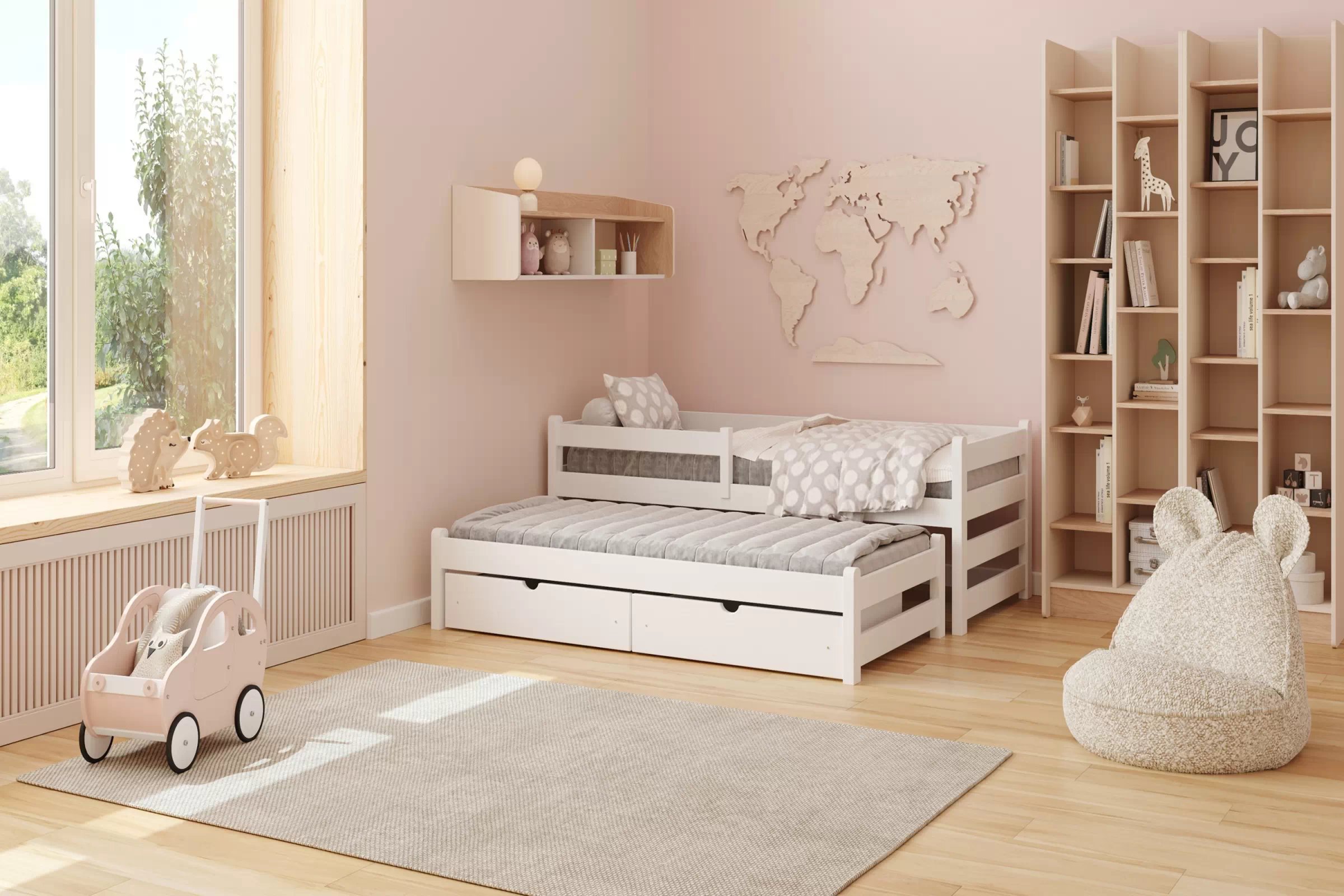 Regál Alessio 55 cm – béžová / dub olejovaný Regál Wodi 55 cm - Béžová Pieskový / Dub olejowany