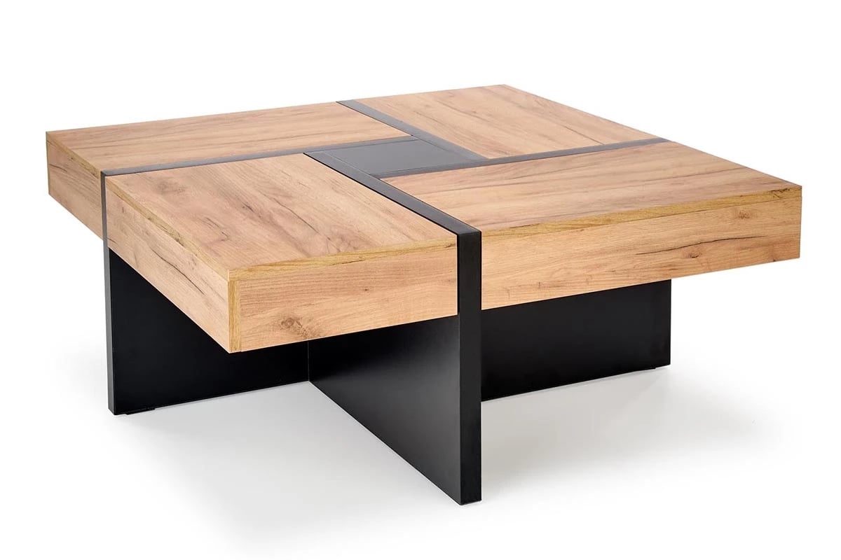 Konferenční stolek Sevilla - dub craft / černé nohy SEVILLA Konferenční stolek Deska: Dub craft, Nohy: Černý