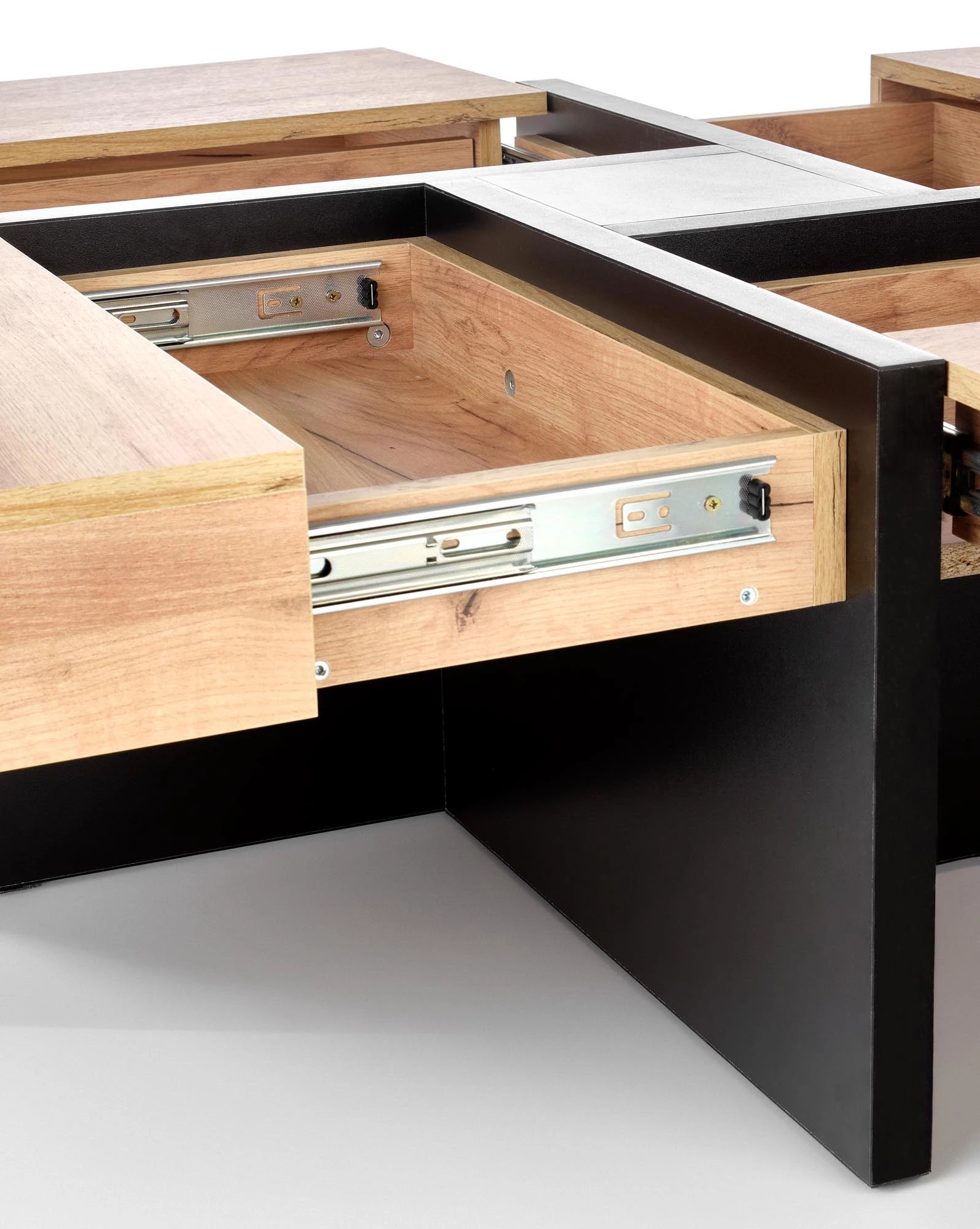 Konferenční stolek Sevilla - dub craft / černé nohy sevilla Konferenční stolek Deska: Dub craft, Nohy: Černý - PRODEJ UKONČEN