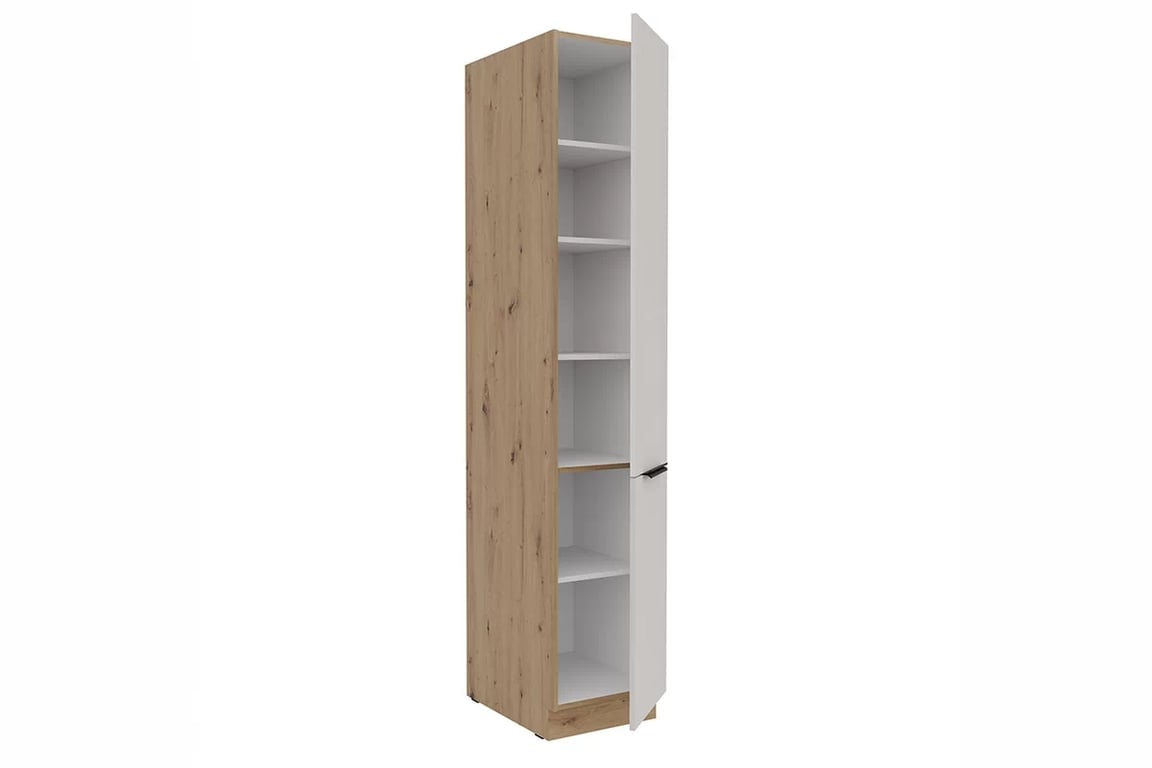 Kuchyňský sloupek Arvani 40 DK-210 dvoudveřový - kašmír / dub artisan vysoká skříňka kuchenny Arvani 40 DK-210 dvoudveřový - kašmír / dub artisan