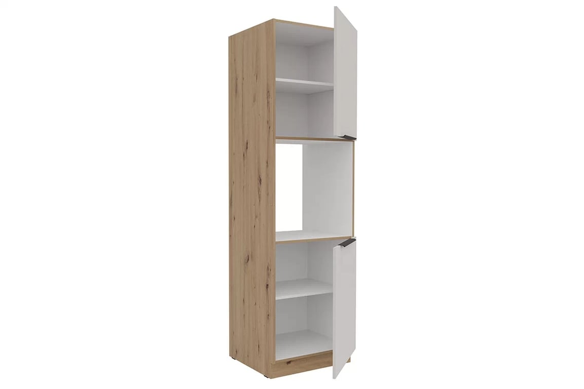 Kuchyňský sloupek Arvani 60 DP-210 pro vestavnou troubu - kašmír / dub artisan vysoká skříňka kuchenny Arvani 60 DP-210 pro zabudowy piekarnika - kašmír / dub artisan