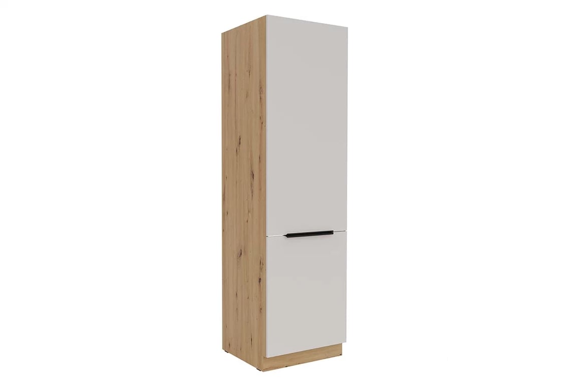 Kuchyňský sloupek Arvani 60 LO-210 pro vestavnou lednici - kašmír / dub artisan vysoká skříňka kuchenny Arvani 60 LO-210 pro zabudowy lodowki - kašmír / dub artisan