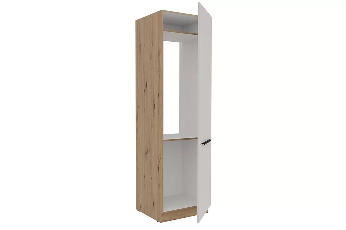 Kuchyňský sloupek Arvani 60 LO-210 pro vestavnou lednici - kašmír / dub artisan vysoká skříňka kuchenny Arvani 60 LO-210 pro zabudowy lodowki - kašmír / dub artisan