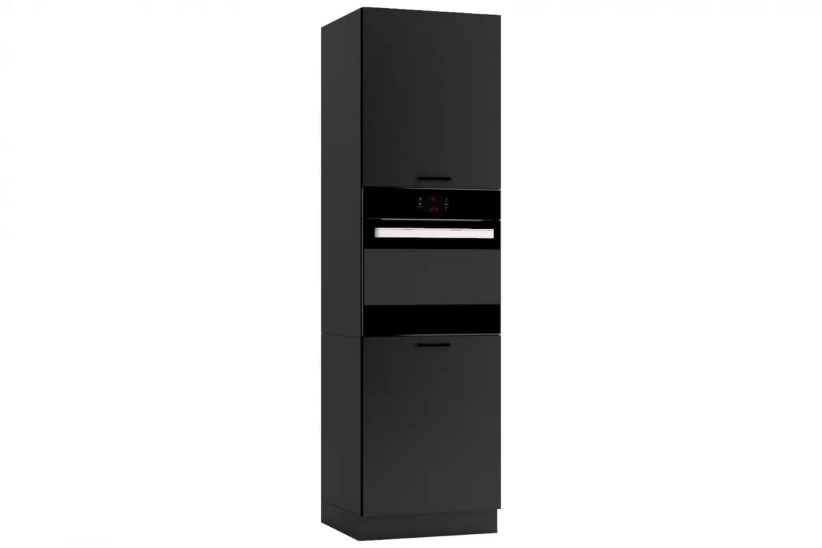 Dolný kuchynský stĺpik Anika D60 PK/2133 dvojdverový na vstavanú rúru – grafit regál Kuchynský  pre vstavanu ruru Anika D60 PK/2133 - grafit / grafit