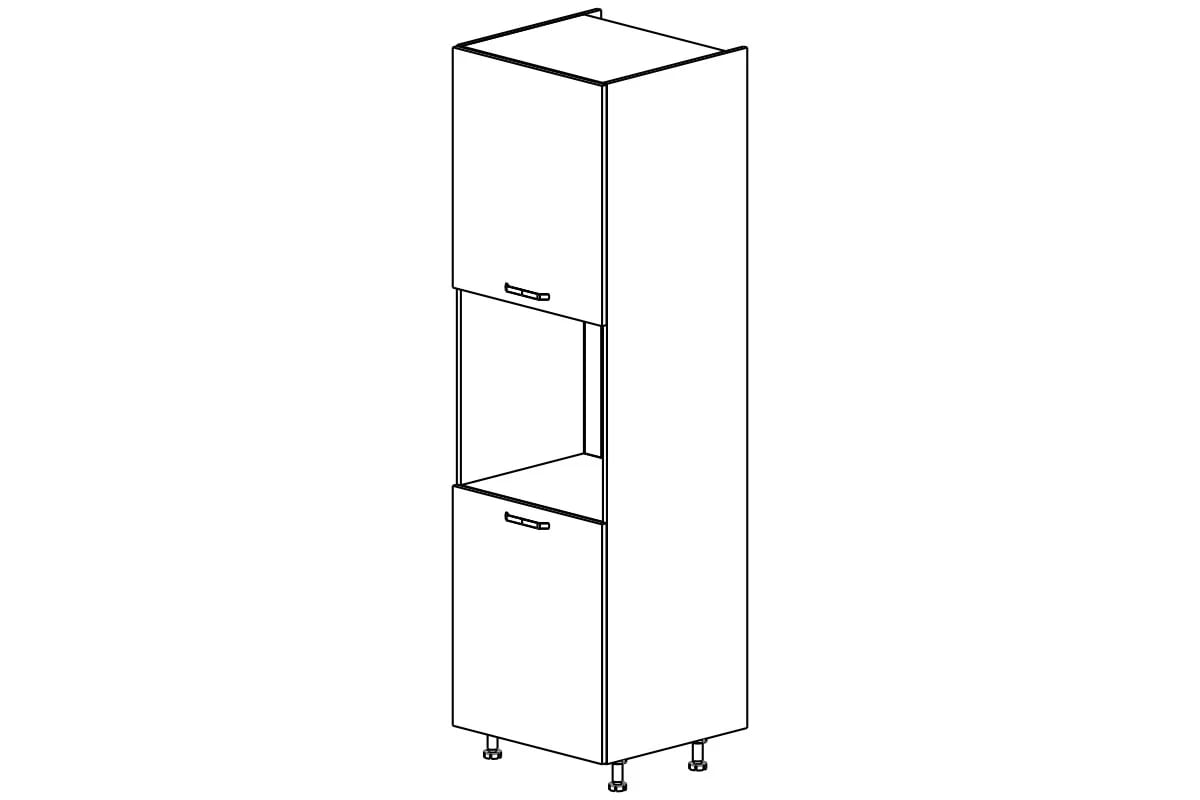 Kuchynský stĺpik Kammono F SDP60/71 na vstavanú rúru regál Kuchynský  KAMMONO F SDP60/71 pre vstavanu ruru
