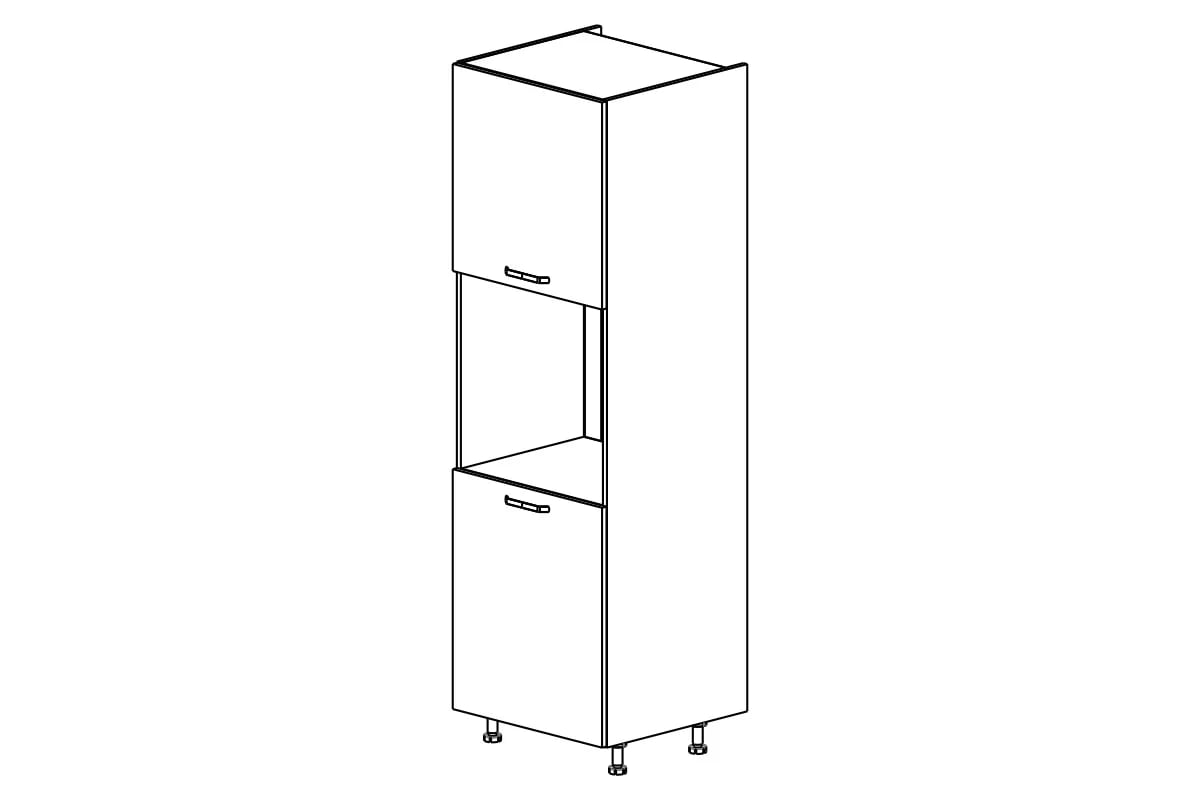 Kuchynský stĺpik Kammono F SDP60 na vstavanú rúru regál Kuchynský  KAMMONO F SDP60 pre vstavanu ruru