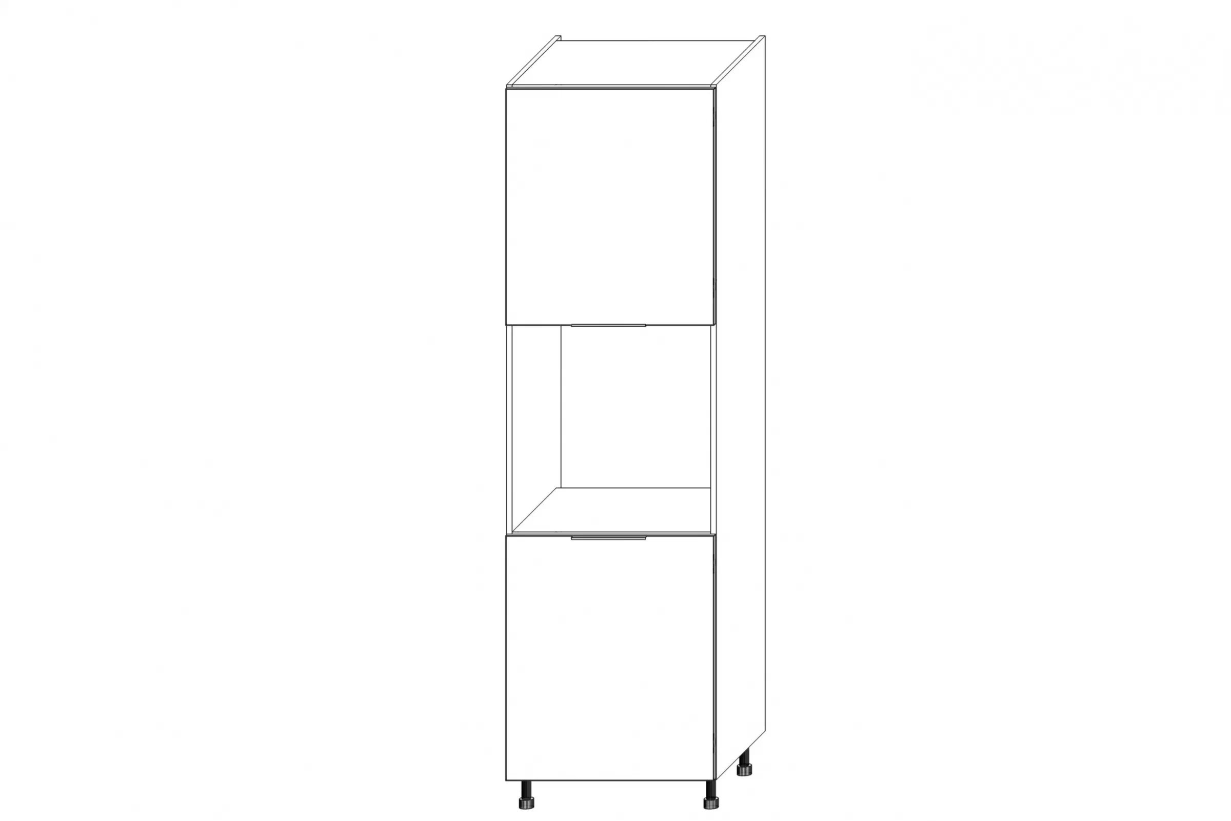 KAMMONO K2 BLACK SDP60/71 - skrinka pre vstavanú rúru regál Kuchynský  KAMMONO K2 SDP60/71 pre vstavanu ruru