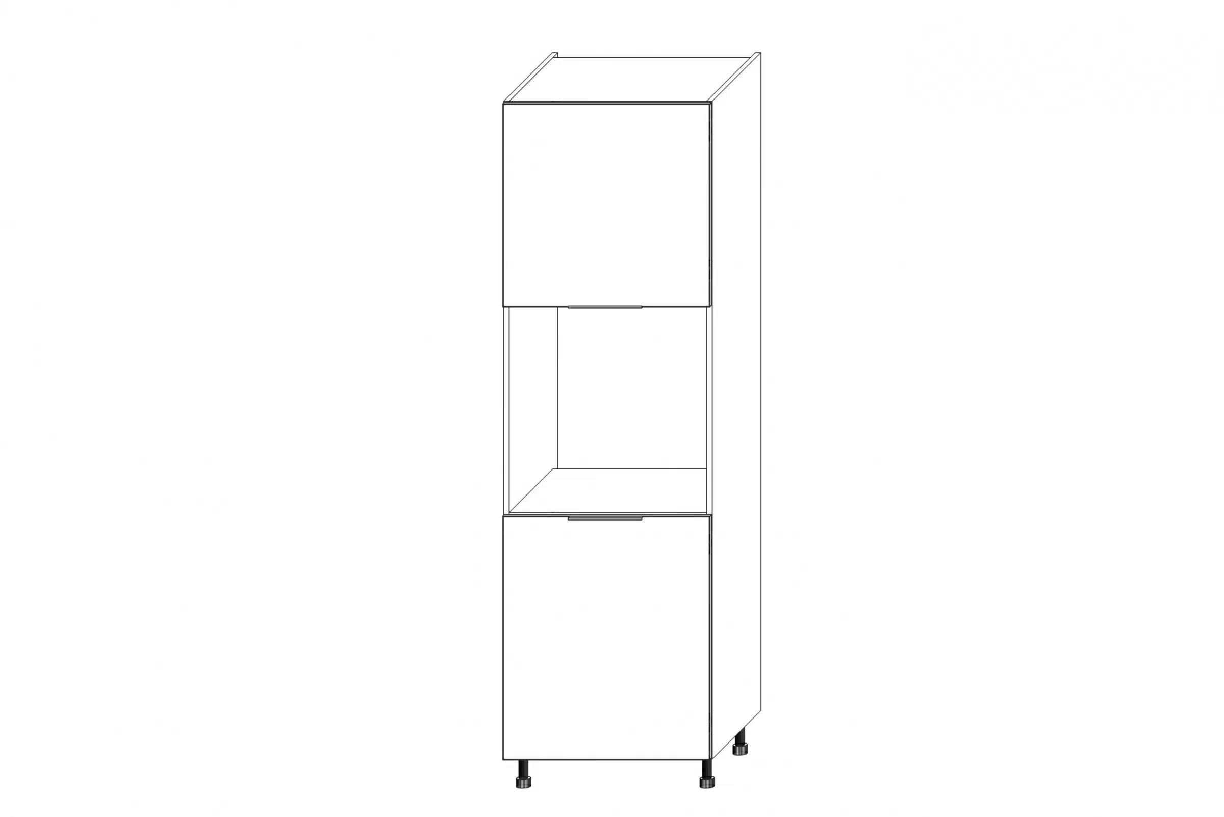 Vysoká kuchyňská skříň Kammono K2 SDP60 pro vestavbu trouby vysoká skříňka kuchenny KAMMONO K2 SDP60 pro zabudowy piekarnika