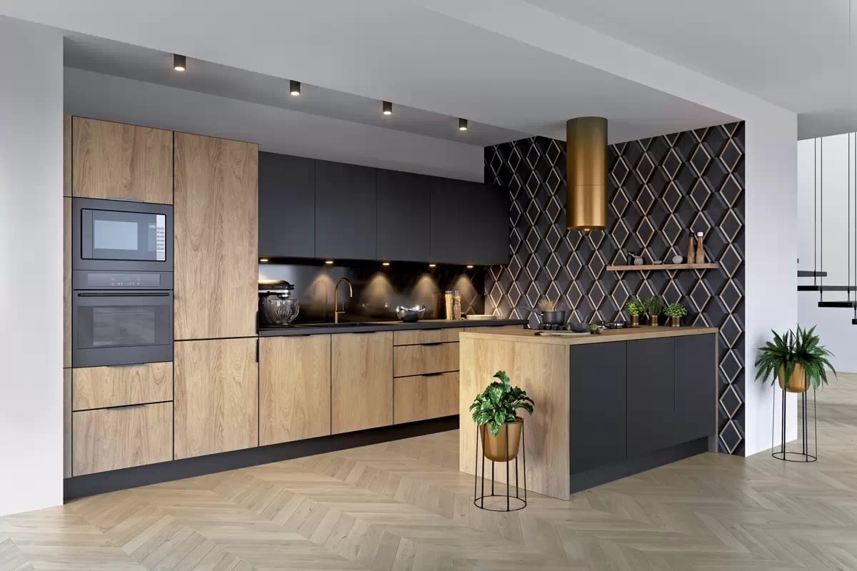 Vysoká kuchyňská skříň Kammono K2 SDP60 pro vestavbu trouby vysoká skříňka kuchenny KAMMONO K2 SDP60 pro zabudowy piekarnika