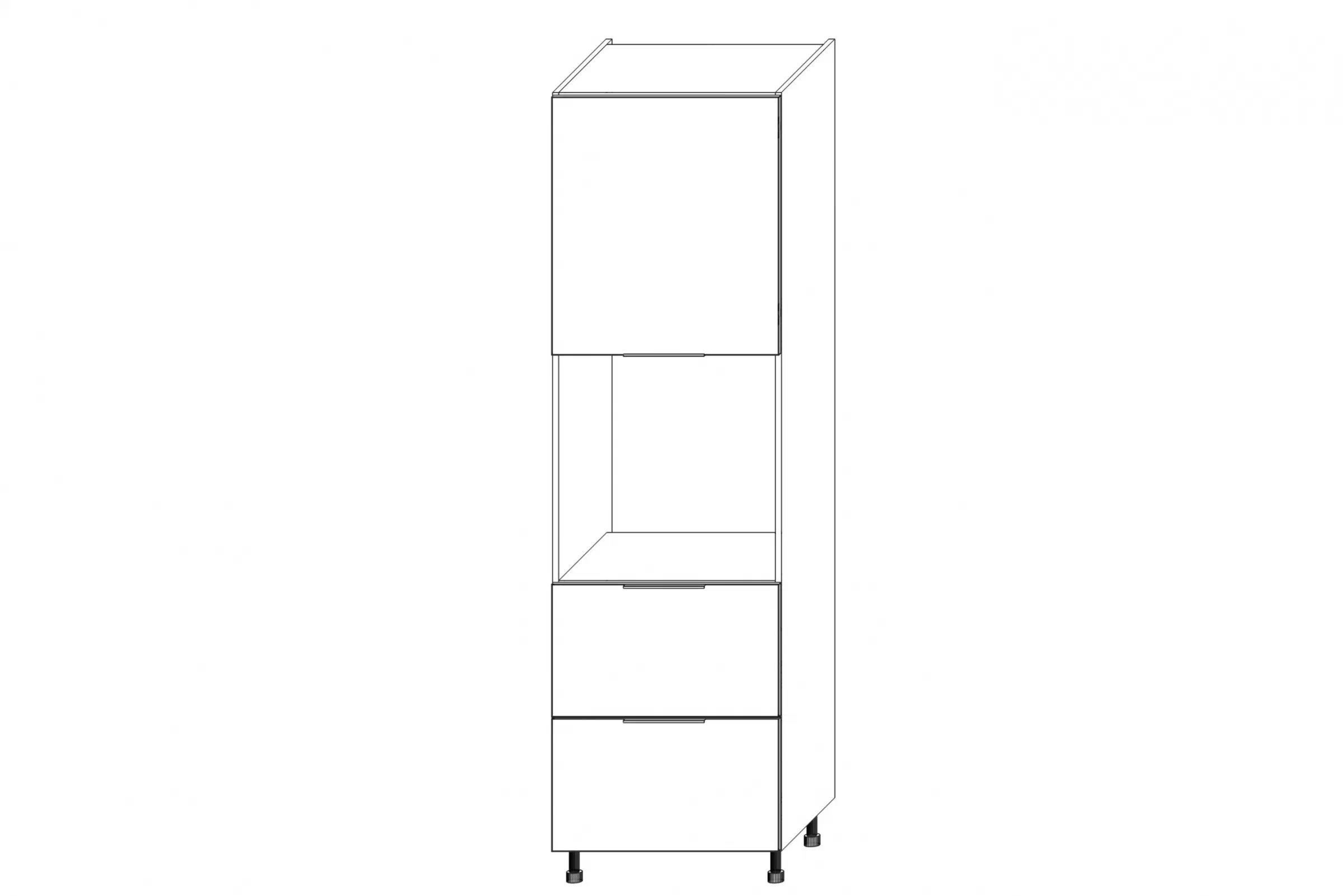 Vysoká kuchyňská skříň Kammono K2 SDP60SS2/71 pro vestavbu trouby vysoká skříňka kuchenny KAMMONO K2 SDP60SS2/71 pro zabudowy piekarnika