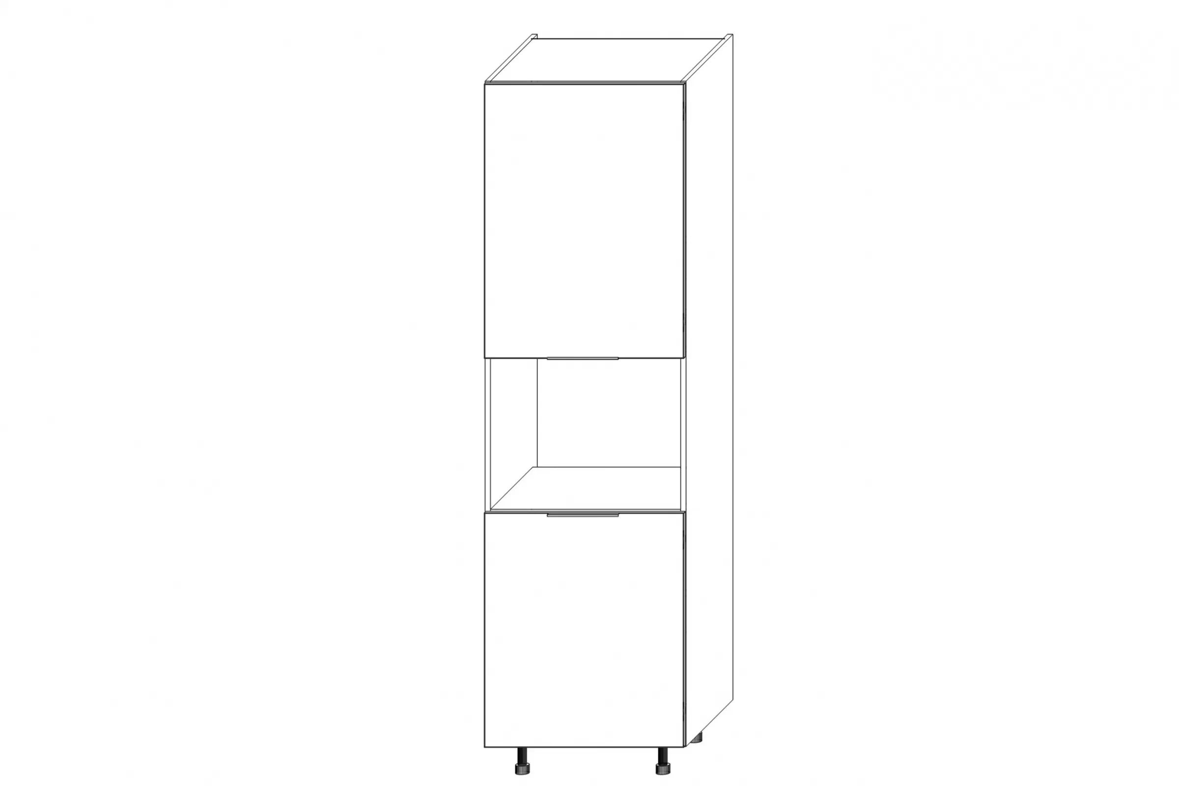 Vysoká kuchyňská skříň Kammono K2 SDPK60/71 pro vestavbu kompaktní trouby vysoká skříňka kuchenny KAMMONO K2 SDPK60/71 pro zabudowy kompaktowego piekarnika