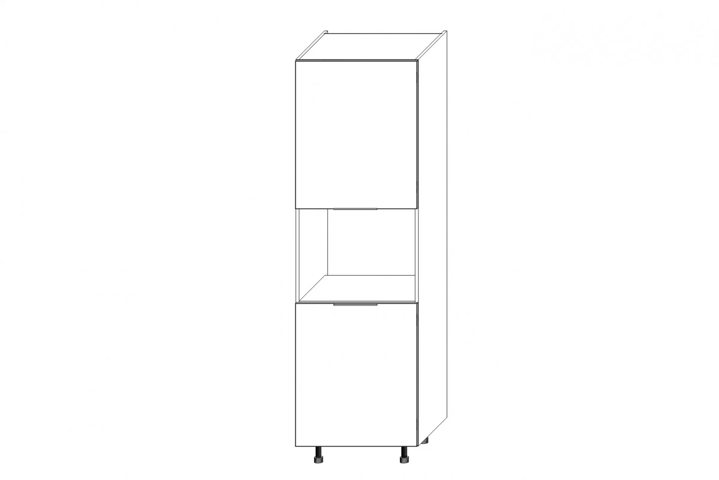 Vysoká kuchyňská skříň Kammono K2 SDPK60 pro vestavbu kompaktní trouby vysoká skříňka kuchenny KAMMONO K2 SDPK60 pro zabudowy kompaktowego piekarnika