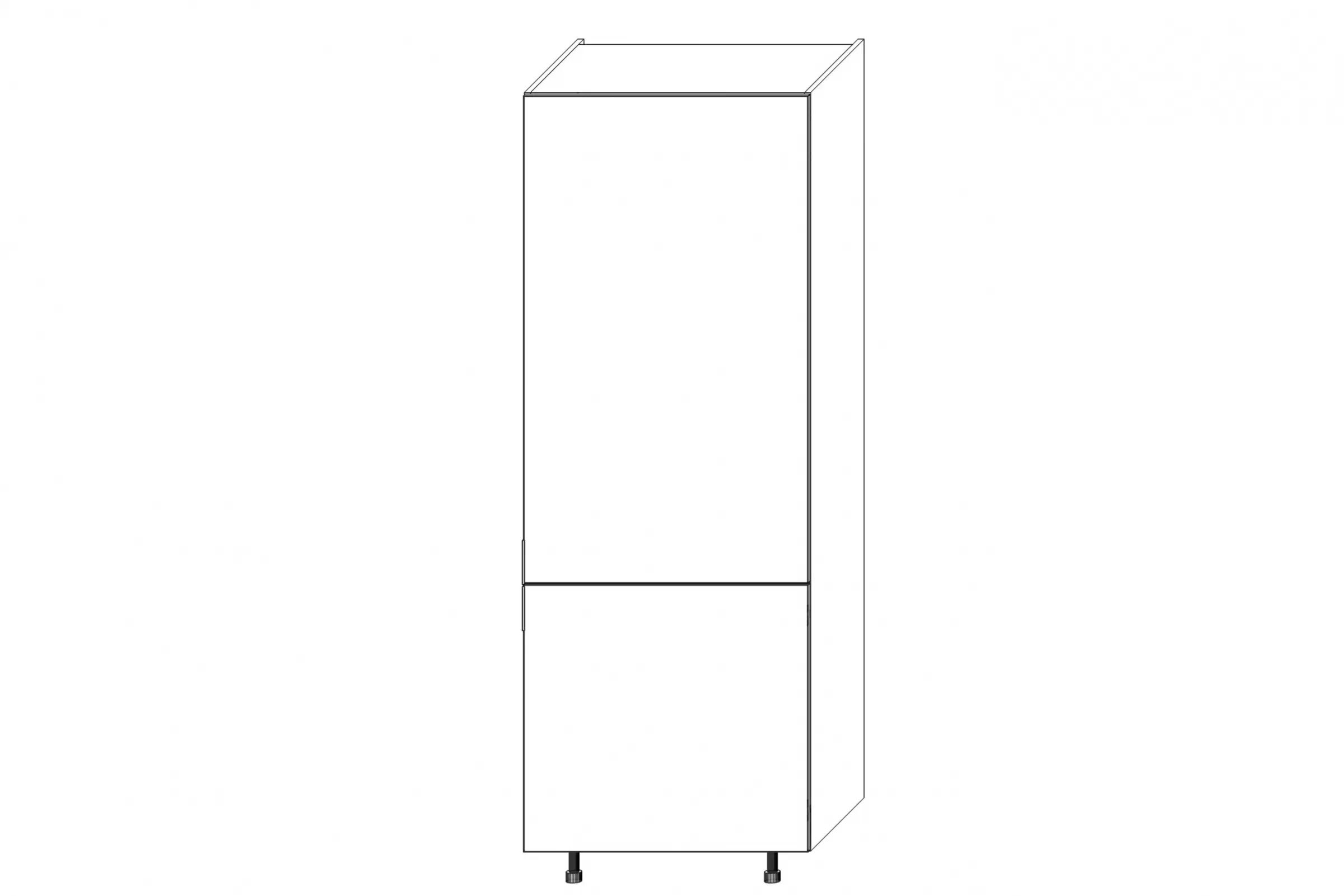 Vysoká kuchyňská skříň Kammono K2 SL75/71 pro vestavbu lednice vysoká skříňka kuchenny KAMMONO K2 SL75/71 pro zabudowy lodowki