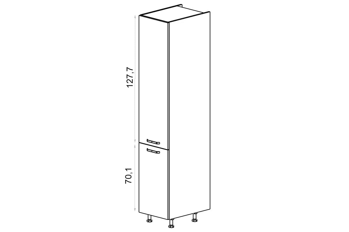 vysoká skříňka kuchenny KAMMONO P2 SD40D2/71 dvoudveřový vysoká skříňka kuchenny KAMMONO P2 SD40D2/71 dvoudveřový