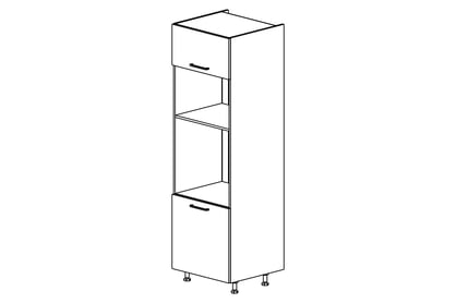 vysoká skříňka kuchenny KAMMONO P2 SPM60 do zabudowy piekarnika i mikrofalowki