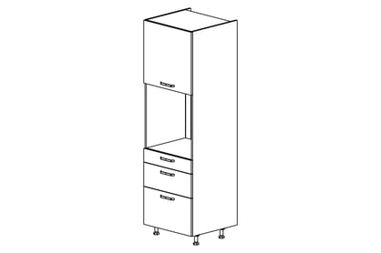 vysoká skříňka kuchenny KAMMONO P4 SDP60SS3 pro zabudowy piekarnika