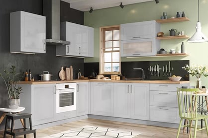 regál Kuchynský  Natalia D60 SL/2133 P/L dvojdverový - šedý mat regál Kuchynský  Natalia D60 SL/2133 P/L dvojdverový - šedý mat