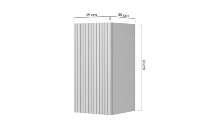 vysoká skříňka wiszacy Nicole 70 cm s frézovanou přední částí - antický Růžová - Konec série vysoká skříňka wiszacy Nicole 70 cm s frézovanou přední částí - antický Růžová