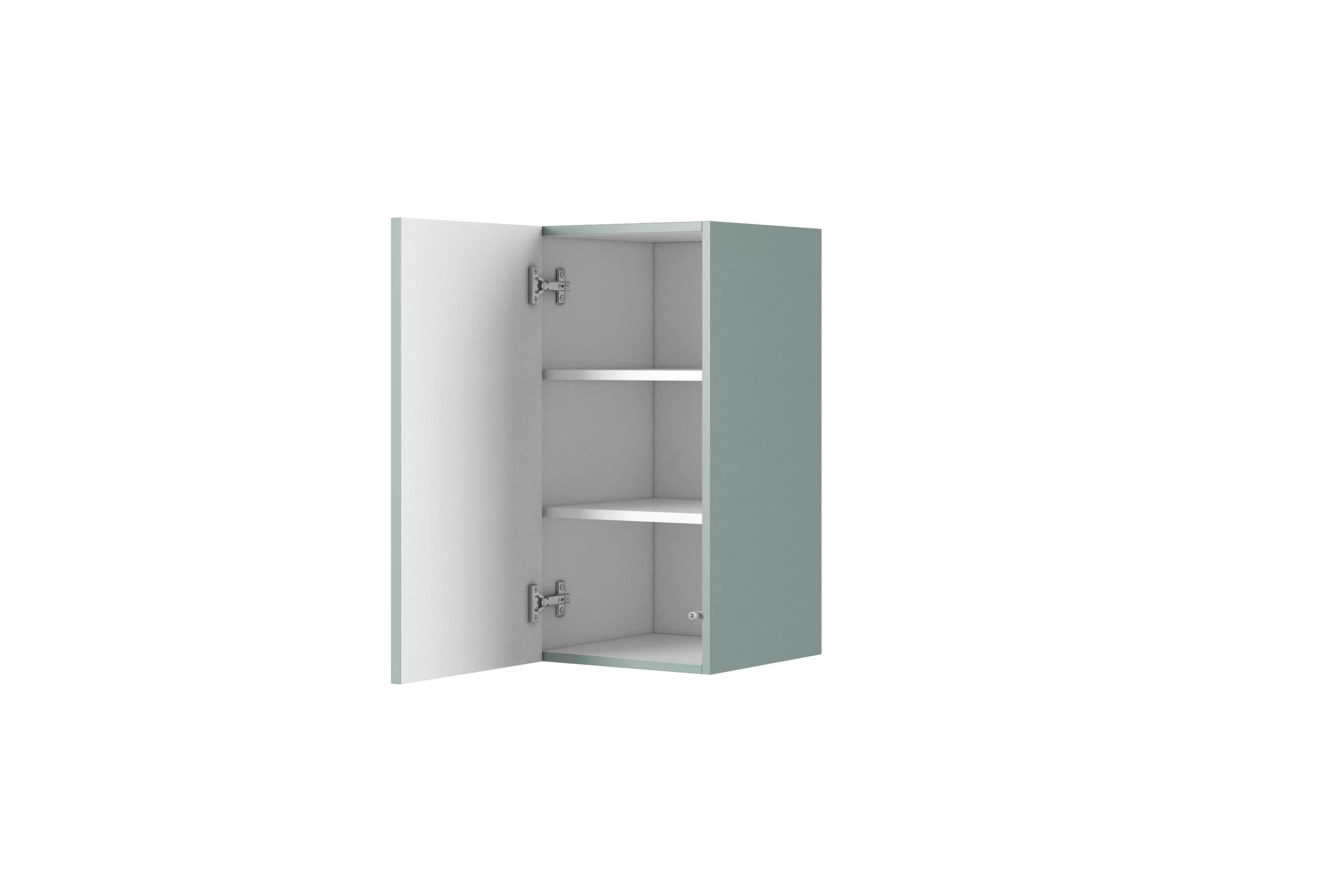 Závesný regál Nicole 70 cm s frézovaným čelom - šalvia - Limitovaná ponuka regál wiszacy Nicole 70 cm s frézovaným frontom - szalwia