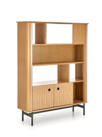 Bibliotecă SMART REG-2 Stejar natural/ negru