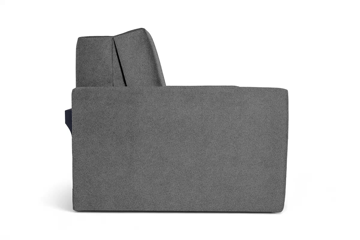 Rozkladacia pohovka Jolka 120 – sivá pletenina Flash 17 Pohovka Amerika Jolka 120 rozkladana - šedá plecionka Flash 17 