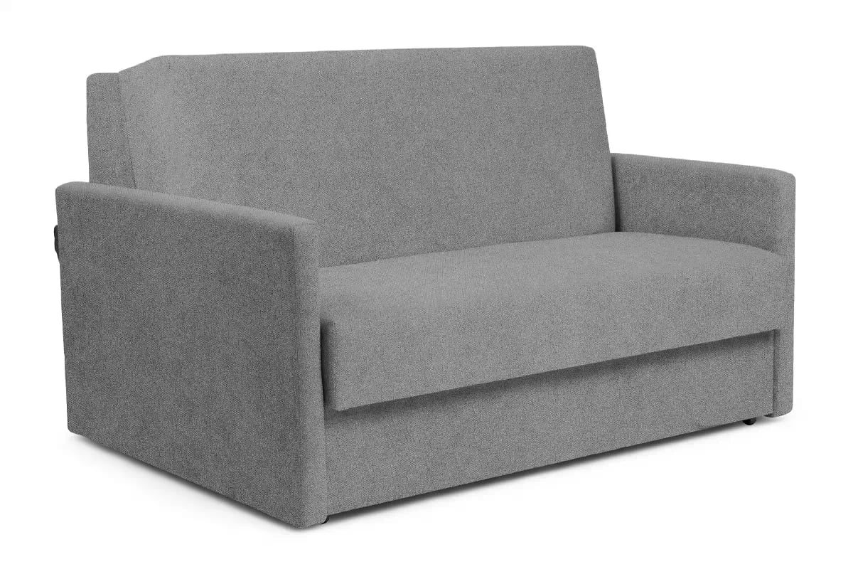 Rozkládací pohovka Jolka 120 cm - šedá Porto 34 Pohovka Amerykanka Jolka 120 rozkladana - šedá plecionka Porto 34 