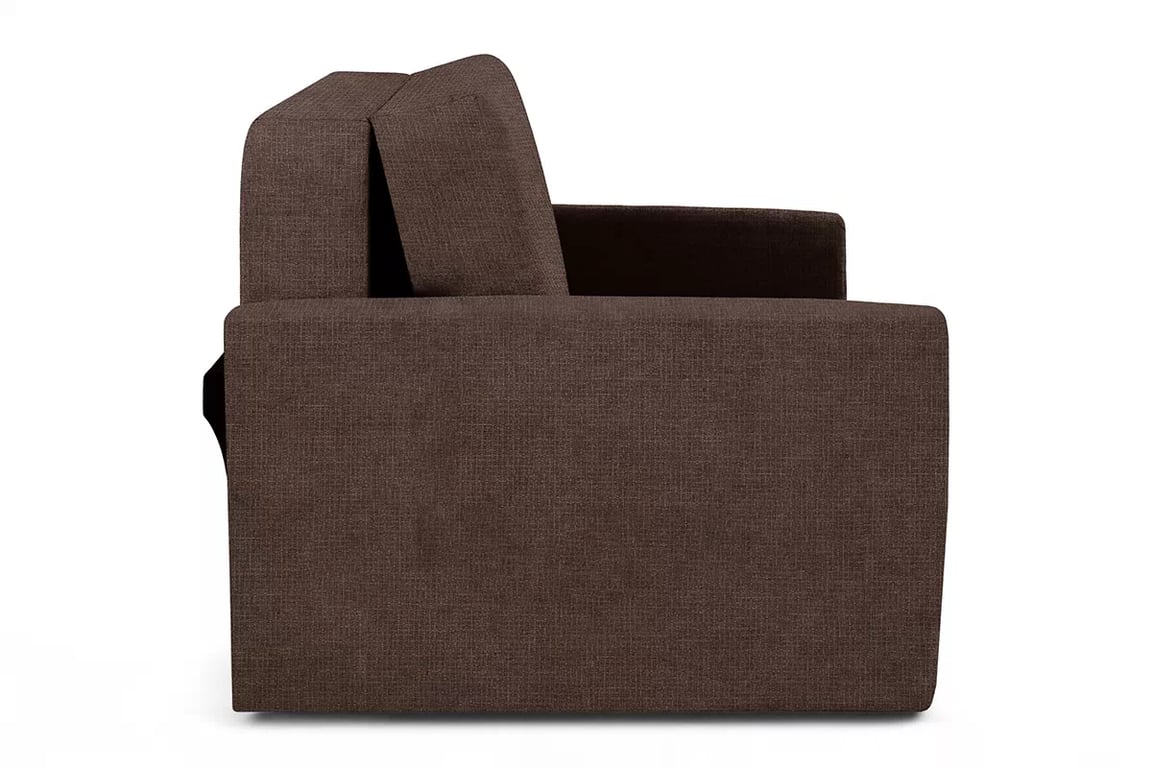 Rozkládací pohovka Jolka 140 cm - hnědá látka Sunrise 33 Pohovka Amerykanka Jolka 140 rozkladana - hnědá plecionka Sunrise 33 