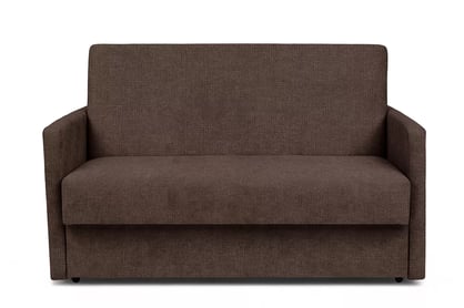 Rozkládací pohovka Jolka 140 cm - hnědá látka Sunrise 33 Pohovka Amerykanka Jolka 140 rozkladana - hnědá plecionka Sunrise 33 
