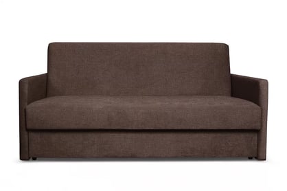 Rozkládací pohovka Jolka 155 cm - hnědá látka Sunrise 33 Pohovka Amerykanka Jolka 155 rozkladana - hnědá plecionka Sunrise 33 