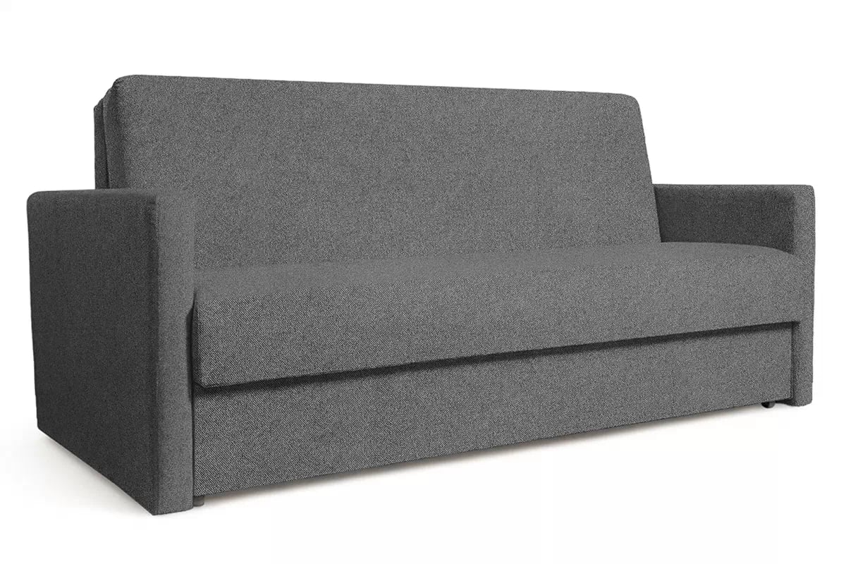 Rozkladacia pohovka Jolka 155 – sivá pletenina Flash 17 Pohovka Amerika Jolka 155 rozkladana - šedá plecionka Flash 17 