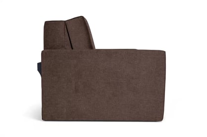 Rozkládací pohovka Jolka 85 cm - hnědá látka Sunrise 33 Pohovka Amerykanka Jolka 85 rozkladana - hnědá plecionka Sunrise 33